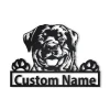 Rottweiler Personalized Metal Wall Decor, Cut Metal Sign, Metal Wall Art, Metal House Sign
