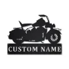 Motorcycle Personalized Metal Wall Decor Ii, Cut Metal Sign, Metal Wall Art, Metal House Sign