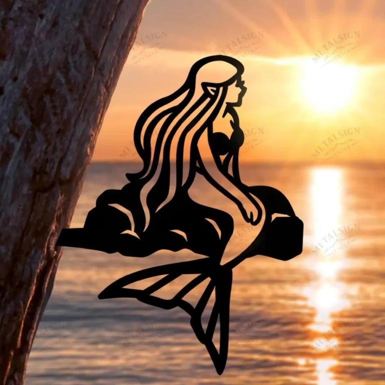 Metmaid Magic Sign Mermaid Mythical Creatures Metal Art, Garden Signs, Cut Metal Sign ...