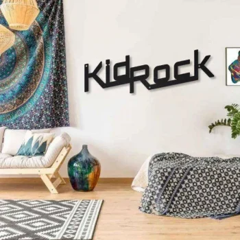 Kid Rock Metal Wall Decor, Cut Metal Sign, Metal Wall Art, Metal House Sign