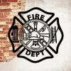 Fire Dept Firefighter Metal Wall Decor, First Responder Gift