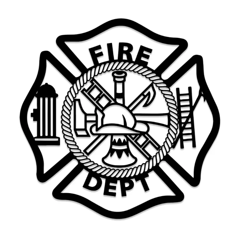 Fire Dept Firefighter Metal Wall Decor, First Responder Gift