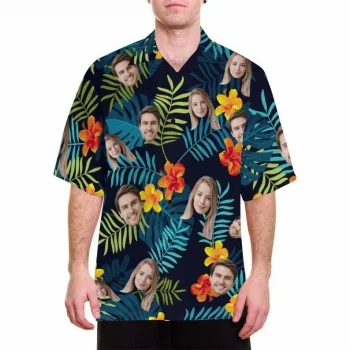 Custom Face Hawaiian Shirt Perfect Gift Ideas, Hawaii Shirt Men, Aloha Shirt, Tropical Sleeve Summer All Size