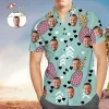 Custom Face Aloha Shirt, Hawaiian Shirt For Custom Face Lovers, Hawaii Shirt Men, Aloha Shirt, Tropical Sleeve Summer All Size