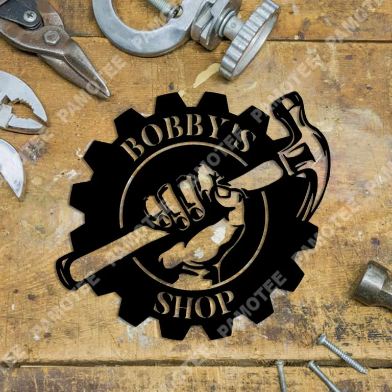 Personalized Tool Shop, Mechanic Workshop, Garage Metal Wall Hanging