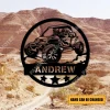 Customized Name Atv Metal Wall Decor, Steel Art, Gift For Dad