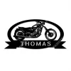 Personalized Your Name Motorcycle Metal Wall Art, Garage Metal Sign For Biking Lovers