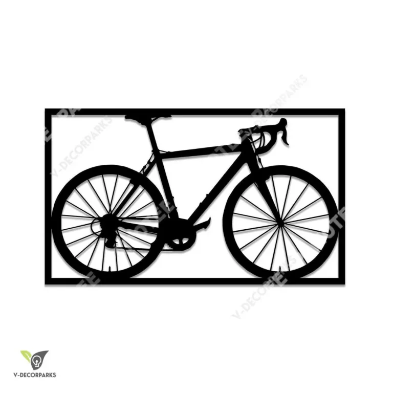 Bicycle Metal Sign Art For Living Room, Metal Art Gift For Cyclist, Bike Lovers