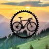 Bike And Sprocket Wall Metal Sign, Gift For Her, Gift For Him, Cycling Decor