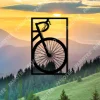 Head Of A Bicycle Metal Wall Decor, Wall Decoration For Her