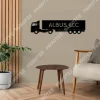 Custom Name Trucking Llc Metal Sign, Truck Driver Steel Plaque