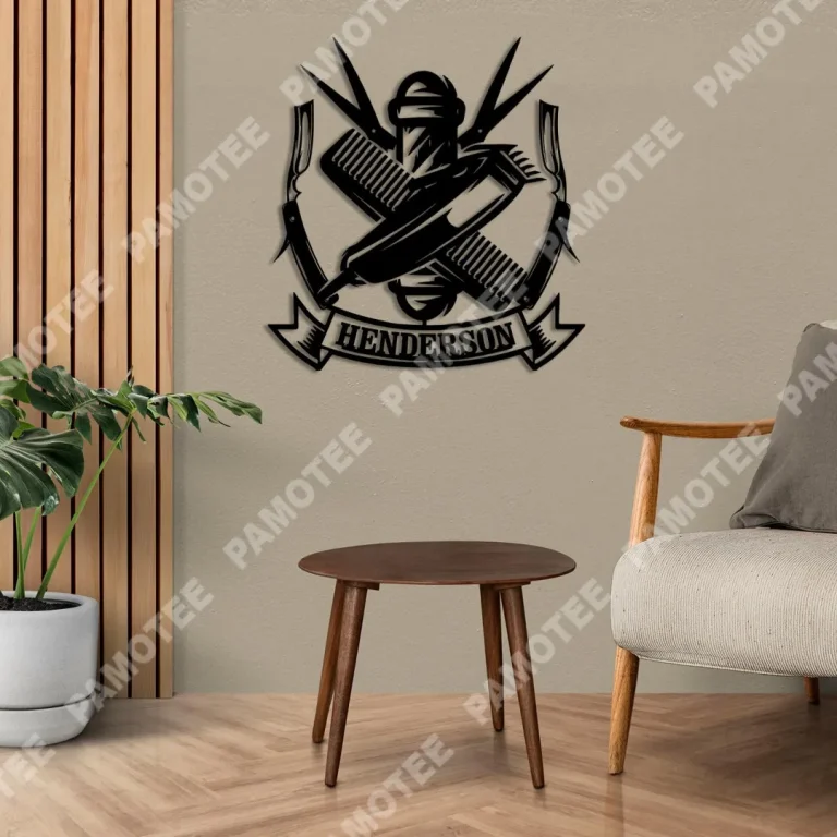 Personalized Barber Shop Metal Sign, Hairdresser, Hair Salon Metal Art, Wall Decor