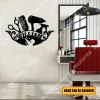 Custom Hair Stylist Tools Metal Art, Steel Wall Decoration