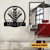 Custom Your Name Hair Stylist Metal Wall Hanging, Steel Art Decoration For Him