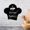 Customized Name Bread Baker Metal Art, Housewarming Decoration Gift