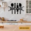 Custom Utensils Bakery Metal Sign, Home, Kitchen Wall Decor