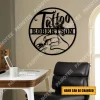 Customized Tattoo Artist Metal Art, Gift For Tatto Shop Owner