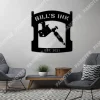 Customized Name Date Tattoo Artist Metal Wall Art, Gift For Husband