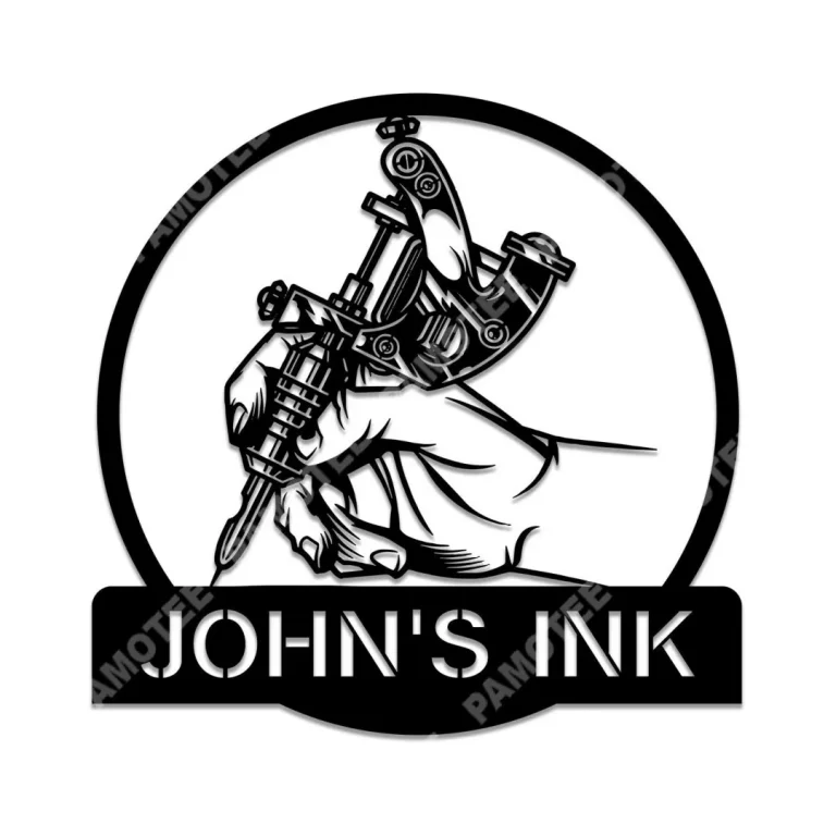 Custom Tattoo Artist Ink Metal Art, Home Decoration For Your House