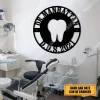 Customized Dental Hygienist Metal Art, Dentist Wall Decoration