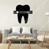 Custom Your Name Tooth Dental Metal Sign, Steel Plaque For Clinic