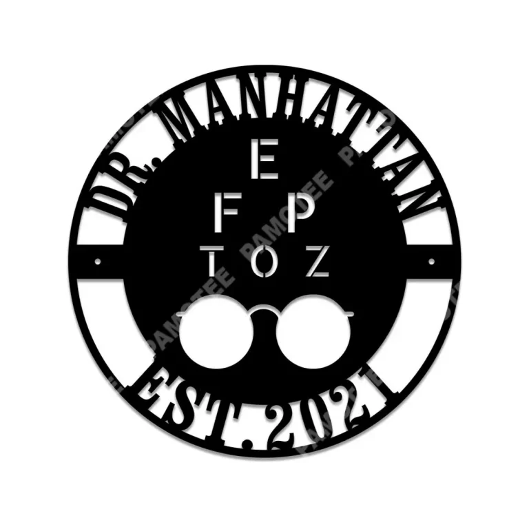 Customized Optometrist Doctor Metal Art, Opthamologist Clinic Wall Hanging