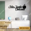 Customized Classroom Metal Door Sign, Teacher Wall Decoration