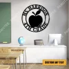 Customized Name Grade Teacher Metal Sign, School Steel Wall Hanging