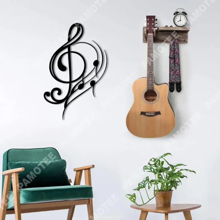 G-clef, Notes On Music Staff Metal Art, Music Teacher Gift