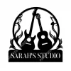 Personalized Electric Guitar, Classic Guitar Metal Art, Music Studio Wall Decoration