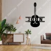 Customized Name Classic Guitar Metal Art, Wall Hanging Decor