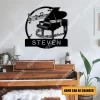Personalized Name Piano Metal Sign, Piano Player Wall Hanging