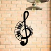 Custom G-clef Piano Metal Art, Steel Piano Teacher Plaque