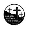 For God So Loved The World John 3:16 Metal Art, Jesus Wall Decor