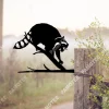 Raccoon Tree Metal Sign, Housewarming Raccoon Steel Plaque