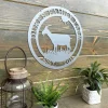 Goat Metal Farm Sign, Cut Metal Sign, Metal Wall Art, Metal House Sign