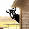 Funny Goat Metal Sign, Farmhouse Art, Entry Road Metal Gift