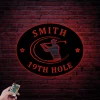 19th Hole Led Lights Metal Sign, Golf Gifts For Men, Personalized Golf Sign, Golf Mancave Sign, Golfer Gifts, Boyfriend Gift, Husband Gift, Dad Gift