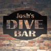 Personalized dive Bar Name Sign, Metal Sign Wall Decor, Metal Sign Outdoor, Indoor