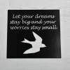 Dream Stay Big Sign Hanging Garden Sign, Metal Sign Wall Decor, Metal Sign Outdoor, Indoor