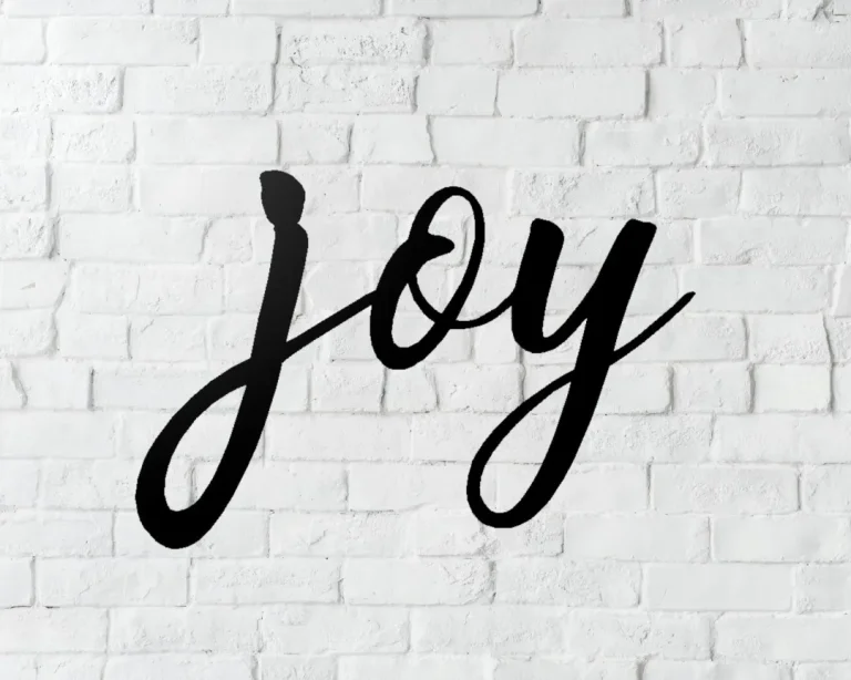 Joy Sign, Metal Sign Wall Decor, Metal Sign Outdoor, Indoor