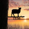 Customized Sheep Metal Tree Stake, Farm Decor, Home Art