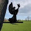 Angel Tree Stake, Tree Metal Sign, Outdoor Decor