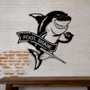 Pool Shark Billards Metal Art, Pool Wall Decoration