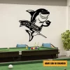 Pool Shark Billards Metal Art, Pool Wall Decoration