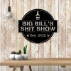 Custom Name Shit Show Funny Metal Art, Man Cave Home Decoration
