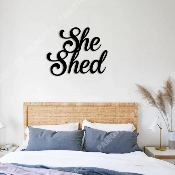 She Shed Metal Sign, Wall Decor, Housewarming Gift For Wife