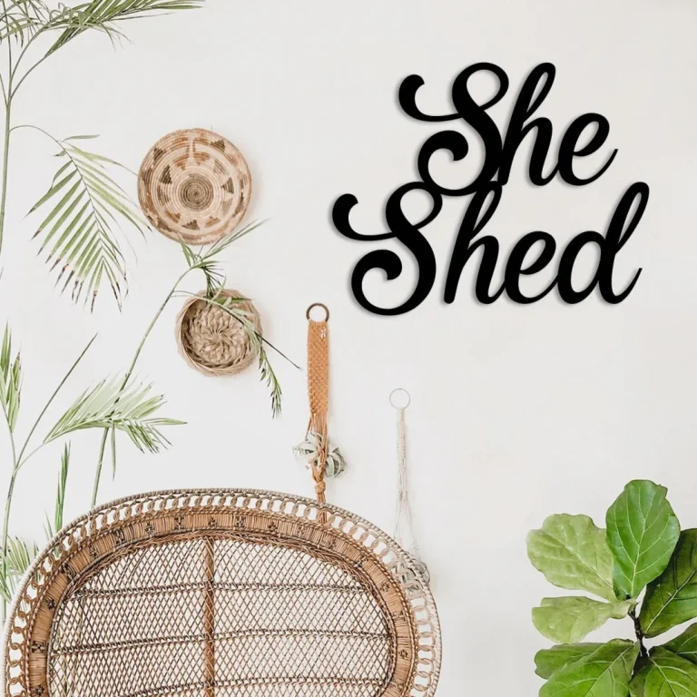 She Shed Metal Sign, Wall Decor, Housewarming Gift For Wife