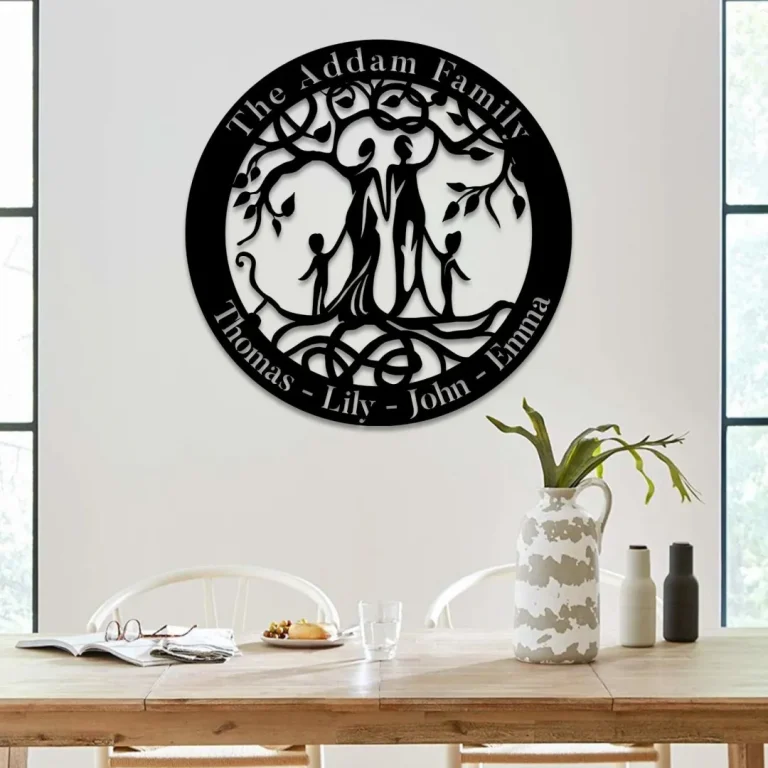 Personalized Tree Of Life Metal Art, Custom Number Of Children, Mother's Day Gift