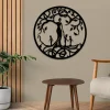 Mom And Three Children Tree Of Life Metal Art, Mother's Day Gift